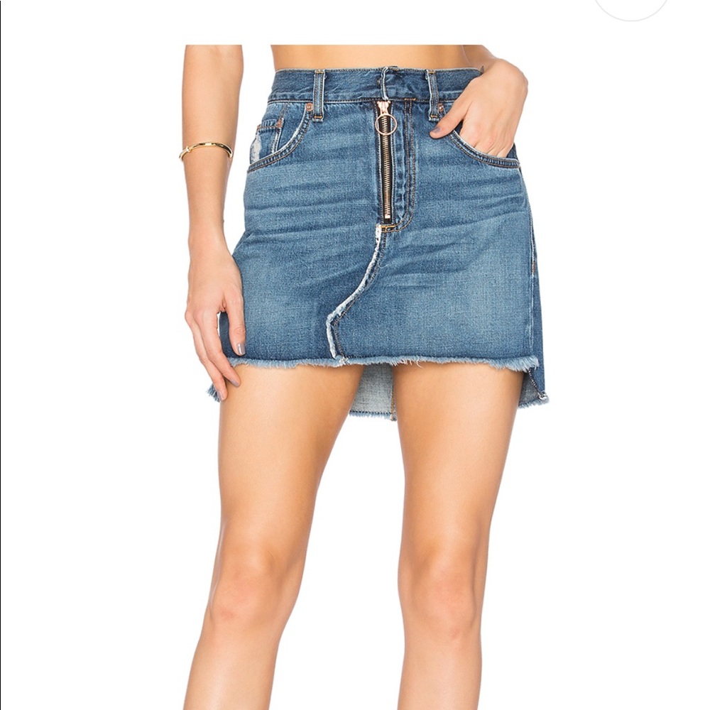 rag & bone denim skirt